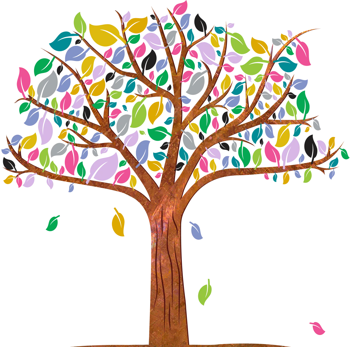 The I Am Still Alive tree of hope — every leaf a journey